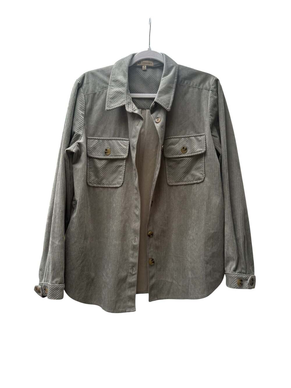 Democracy Corduroy Button-Down Utility Overshirt